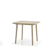 Table à manger Miss Tailor 82x82x73 cm, chêne huilé naturel