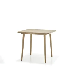 Table à manger Miss Tailor 82x82x73 cm, chêne huilé naturel
