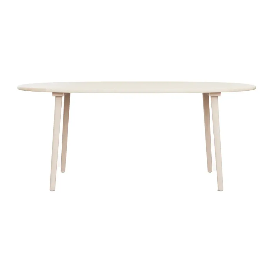 Table à manger Miss Tailor, Bouleau clair verni mat, 180x90 cm