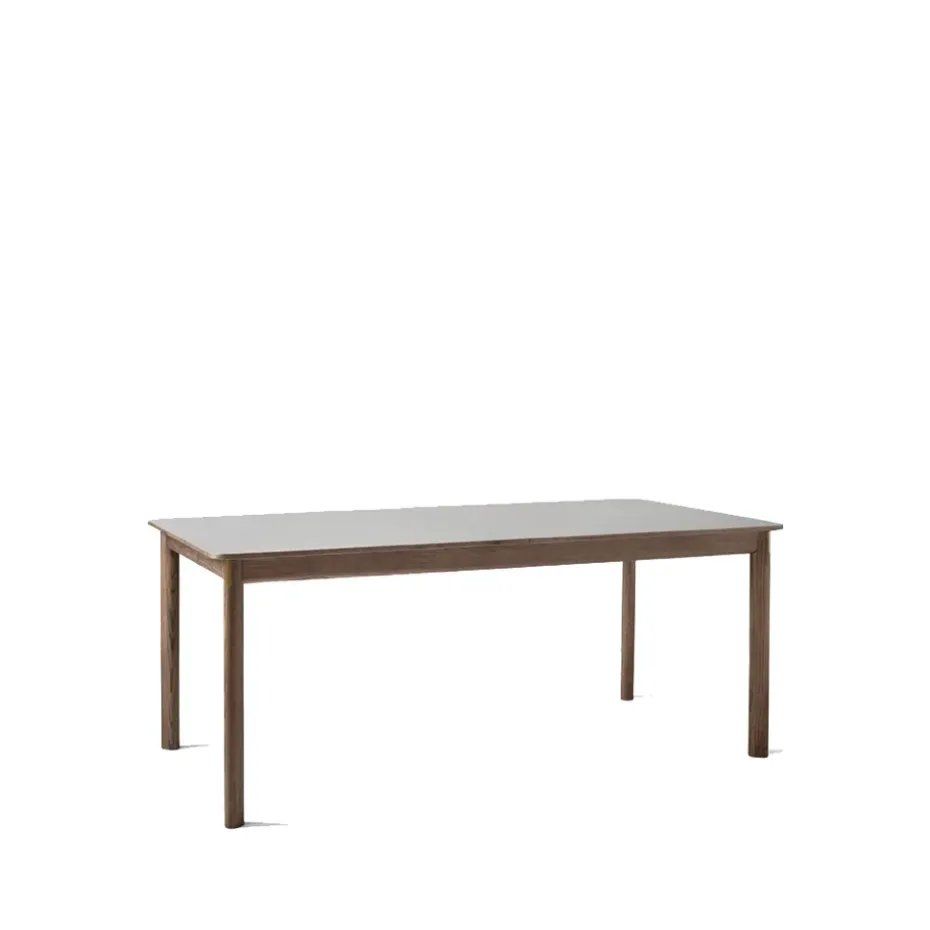 Table à manger Patch HW1, griogo londra, structure en chêne huilé fumé