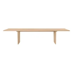 Table à manger Private 100x320 cm, Chêne teinté clair