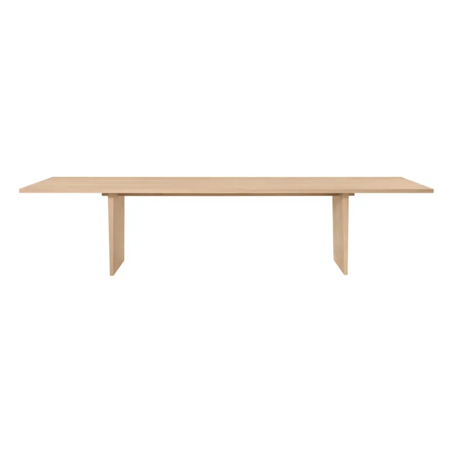 Table à manger Private 100x320 cm, Chêne teinté clair