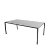 Table à manger Pure, Fossil grey-lava grey 200x100 cm