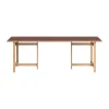 Table à manger rectangulaire Moebe, Burgundy, 220x90 cm
