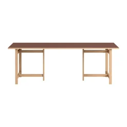 Table à manger rectangulaire Moebe, Burgundy, 220x90 cm