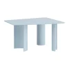 Table à manger Re-norm, Bleu clair, 130x120 cm