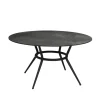 Table à manger ronde Joy, Dark grey-Lava grey Ø144 cm