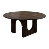 Table à manger Sanders Ø160 cm, Dark stained oak