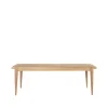 Table à manger S-table, oak matt lacqured, extendable