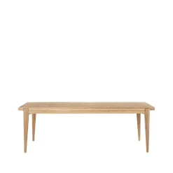 Table à manger S-table, oak matt lacqured, extendable