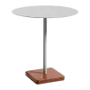 Table à manger Terrazzo Ø70 cm, Red terrazzo-sky grey