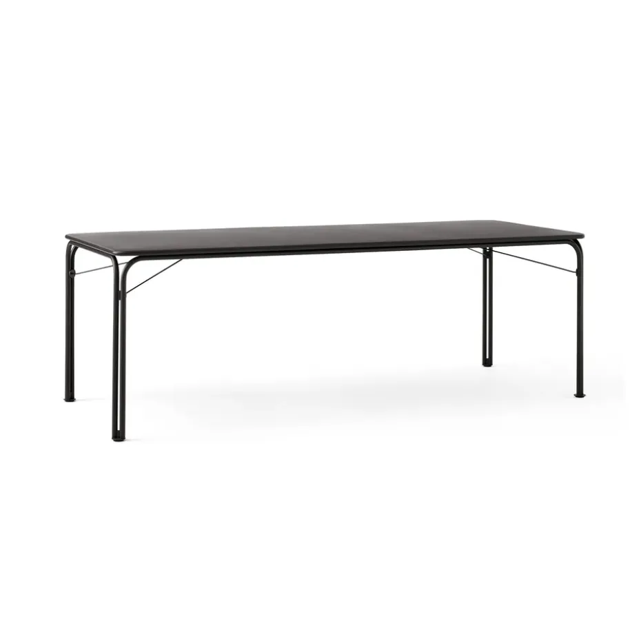 Table à manger Thorvald Outdoor SC99 220 cm, Warm black
