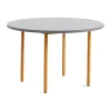 Table à manger Two-Colour Ø120 cm, Ochre-light grey