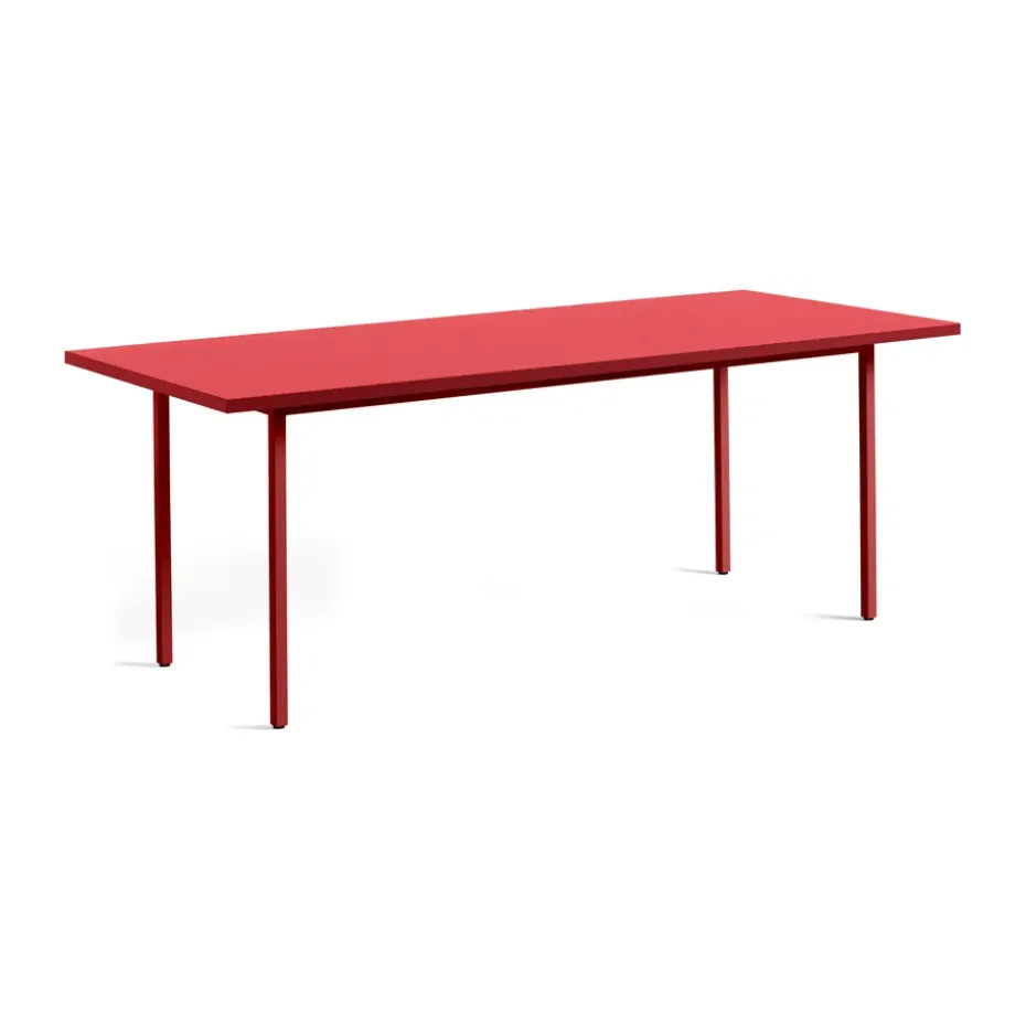 Table à manger Two-Colour 90x200 cm, Maroon red-red