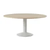 Table à pied central Midst, Oiled oak-grey, Ø160 cm