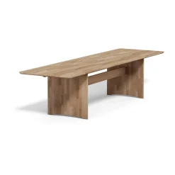 Table Alt 90x320 cm en chêne, Huile naturelle