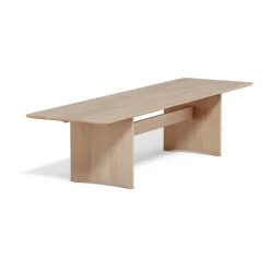 Table Alt 90x320 cm en chêne, Vernis mat clair