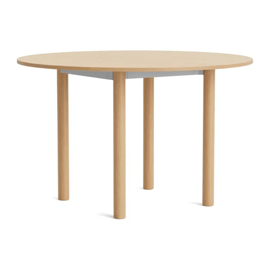 Table Annex Round, Aluminium oxydé Laiton laqué, Ø120 cm