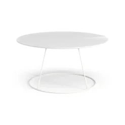 Table avec relief Breeze Ø80 cm, Blanc