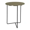 Table 6B, Vert clair chêne-noir, Ø60 cm