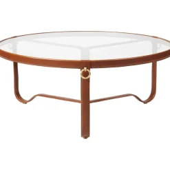 Table basse Adnet Ø100 cm, Fauve