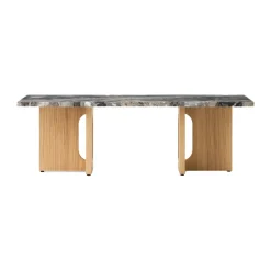 Table basse Androgyne 45x120 cm, Grey galaxy-chêne non traité