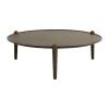 Table basse Aria, Chêne foncé, Ø90x30 cm