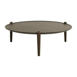 Table basse Aria, Chêne foncé, Ø90x30 cm