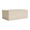 Table basse Cubism large 80x50 cm, Beige