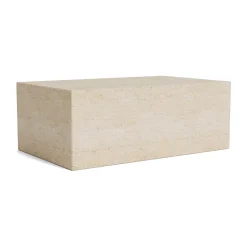 Table basse Cubism large 80x50 cm, Beige