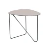 Table basse Curve, cuir warm grey, bull, m