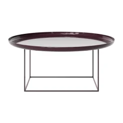 Table basse Duke Large, Lacquered maroon