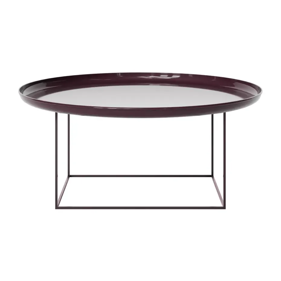 Table basse Duke Large, Lacquered maroon