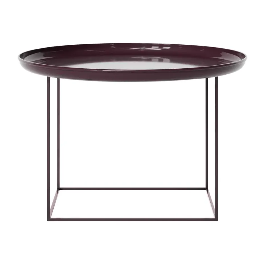 Table basse Duke Medium, Lacquered maroon