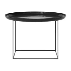 Table basse Duke Medium, Lacquered obsidian