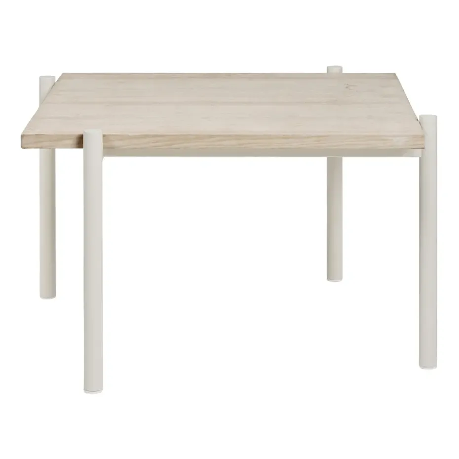 Table basse Elaine 54,2x54,2 cm, White ash