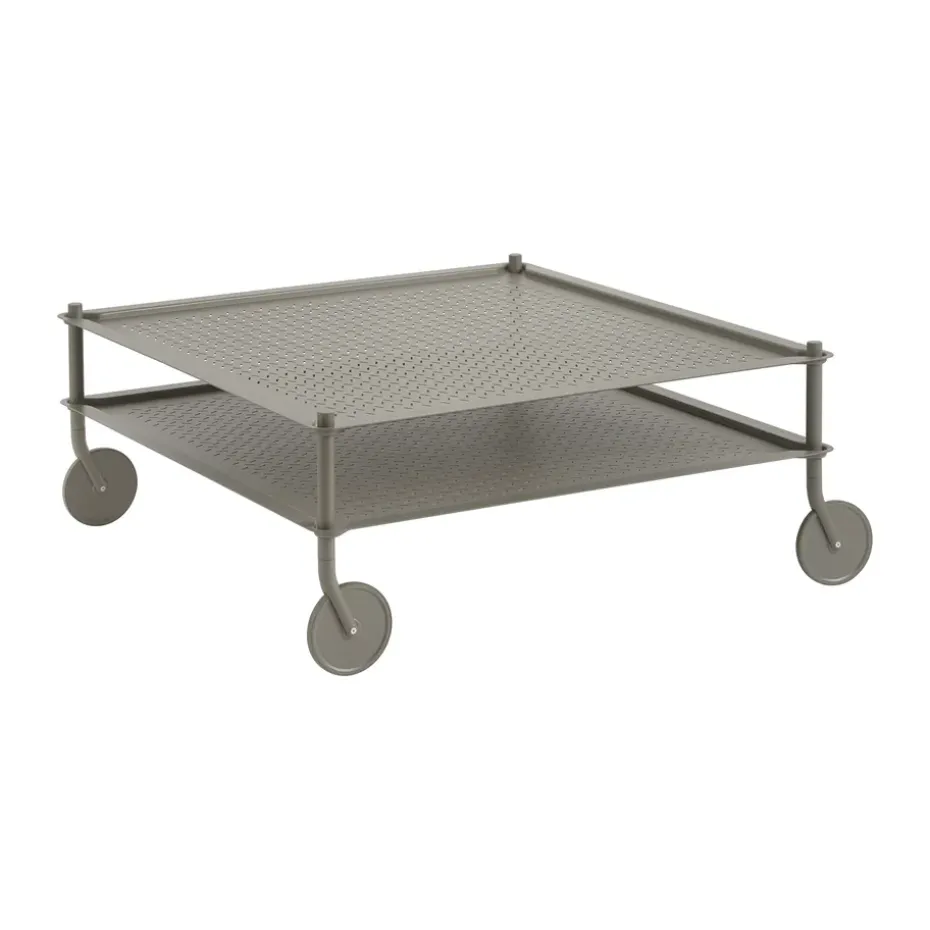 Table basse Flow 95x95 cm, Taupe