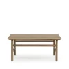 Table basse Grow, chêne laqué transparent, medium