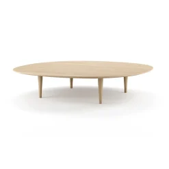 Table basse Jari Ø 118 cm, Chêne huilé