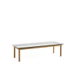 Table basse Kofi, Oak-clear glass, 50 cm