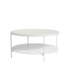 Table basse Lene, blanc, frêne pigmenté blanc
