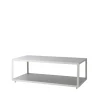 Table basse Level céramique 62x122 cm, Light grey-white