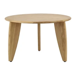 Table basse Lyckeby Ø60x37,5 cm, Chêne laqué naturel
