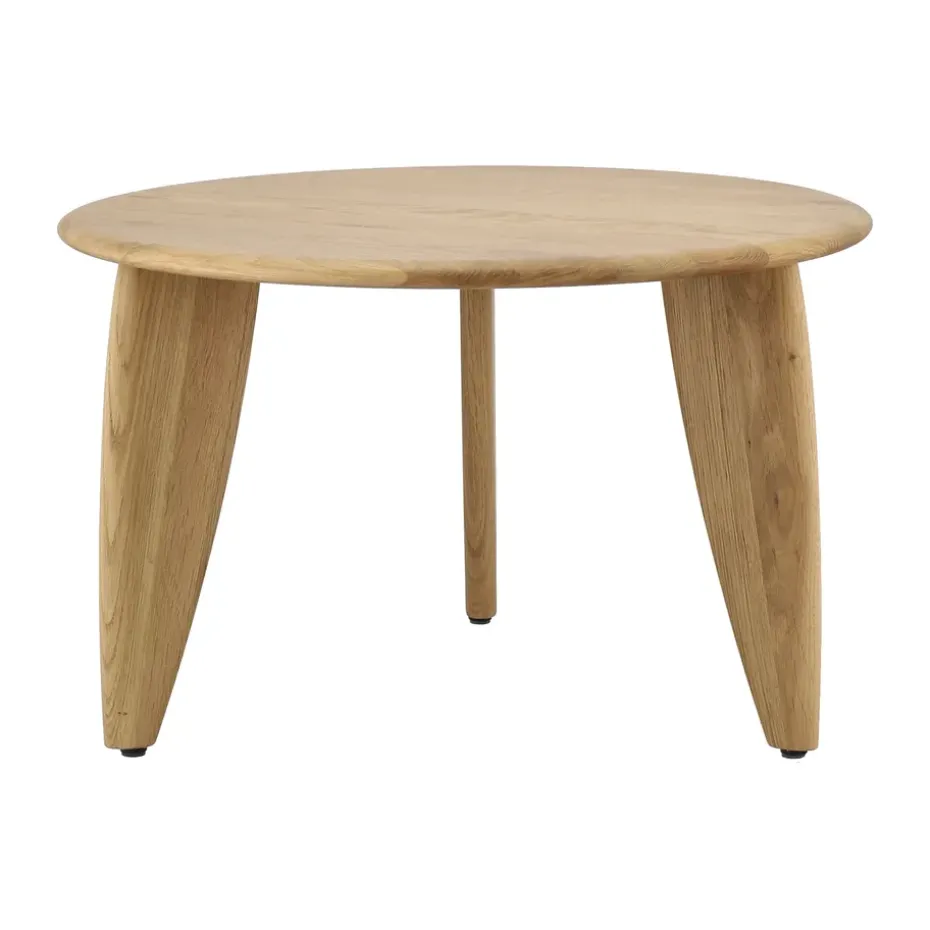 Table basse Lyckeby Ø60x37,5 cm, Chêne laqué naturel