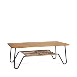 Table basse Marcel, Chêne huilé rustique, 140x70
