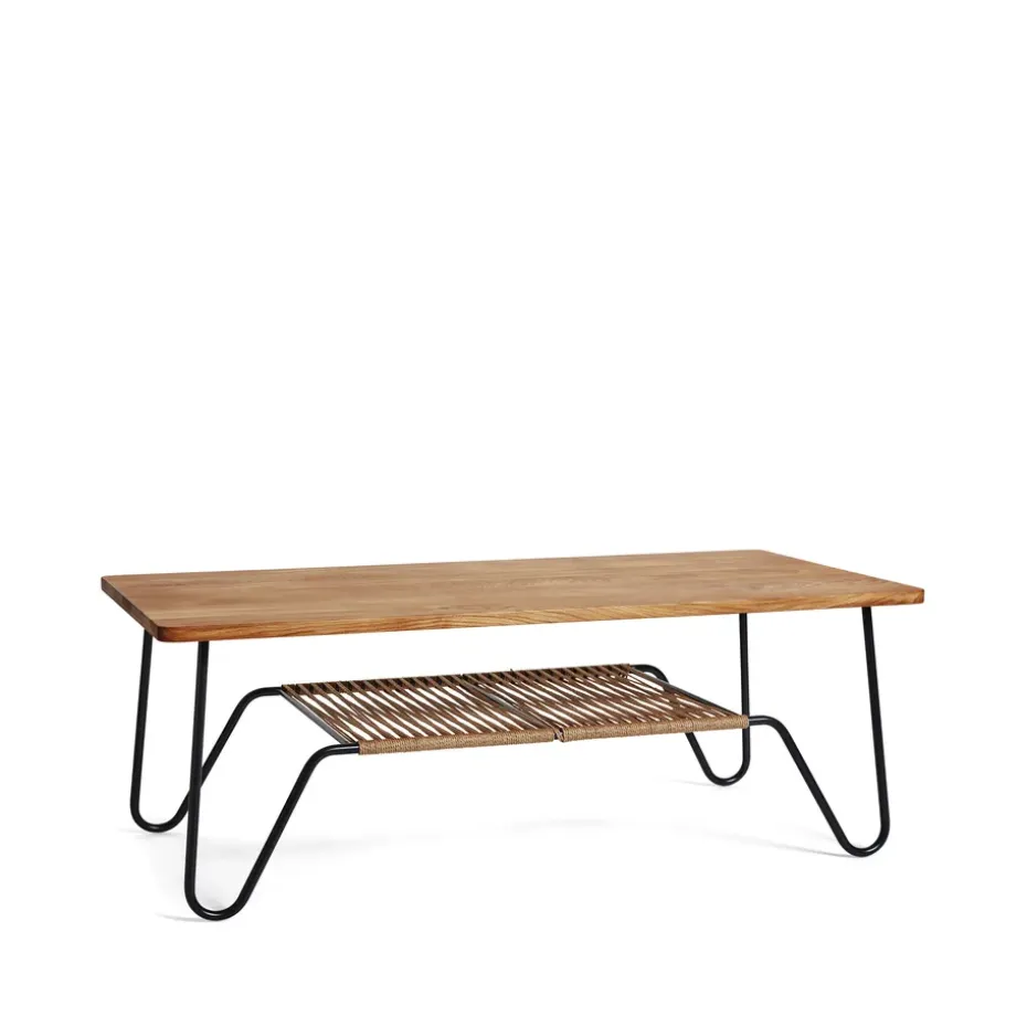 Table basse Marcel, Chêne huilé rustique, 140x70