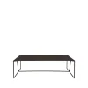 Table basse Oblique, bronze, rectangulaire