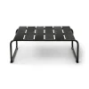 Table basse Ocean lounge table 70x70x30 cm, Black