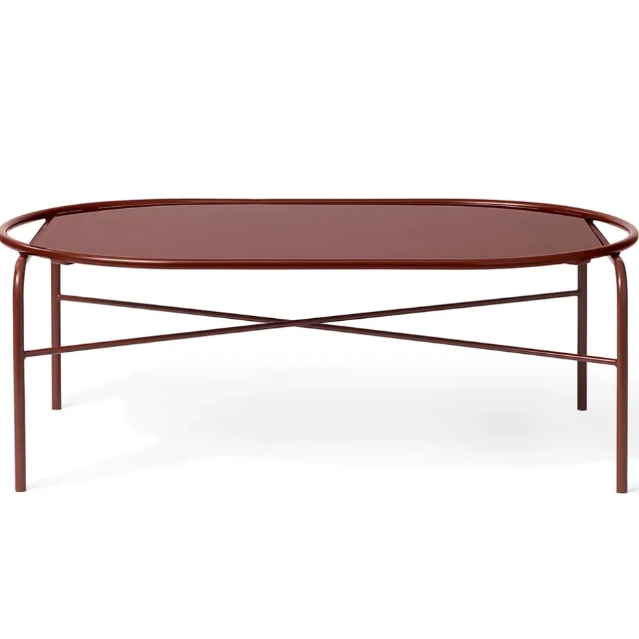 Table basse ovale Secant, Redish