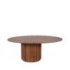 Table basse Palais Ovale, frêne teinté